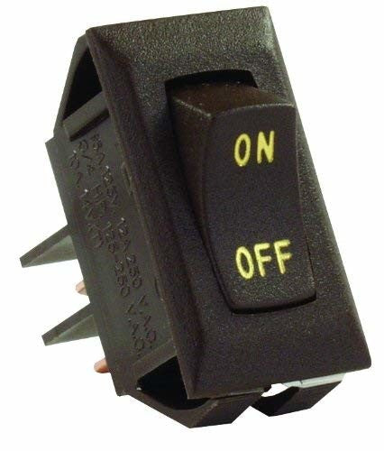 JR Products 12605 Brown Labeled On/Off Switch