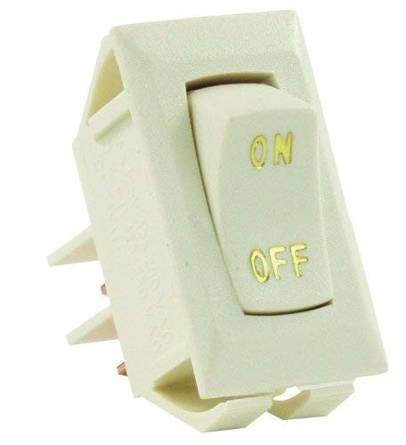 JR Products 12615 Ivory Labeled On/Off Switch