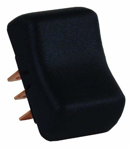 JR Products 13025 Black 6 Pin Mom-On/Off/ Mom-On Switch