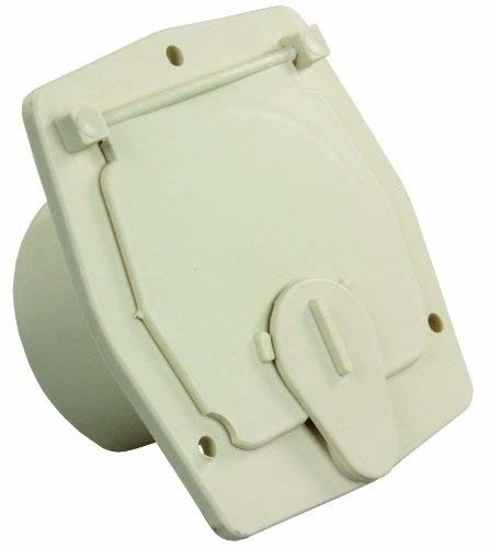 JR Products S-27-14-A Colonial White Economy Square Electric Cable Hatch