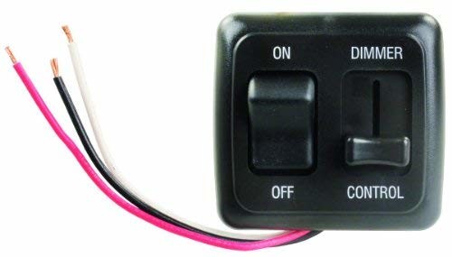 JR Products 15225 Black LED Dimmer/On/Off Switch