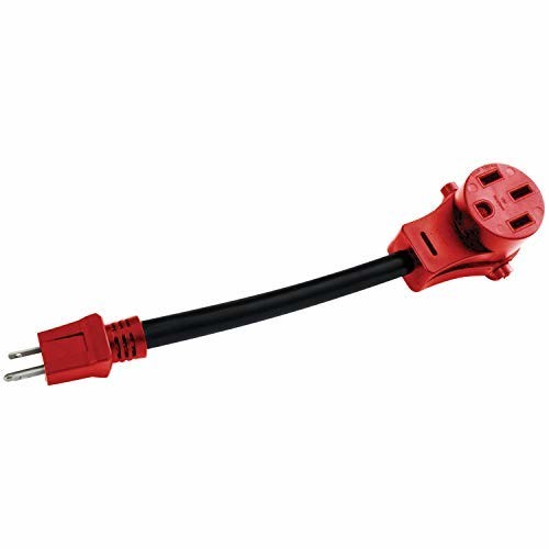 Valterra A10-3050FHVP Mighty Cord 30AM-50AF Red Dogbone Adapter
