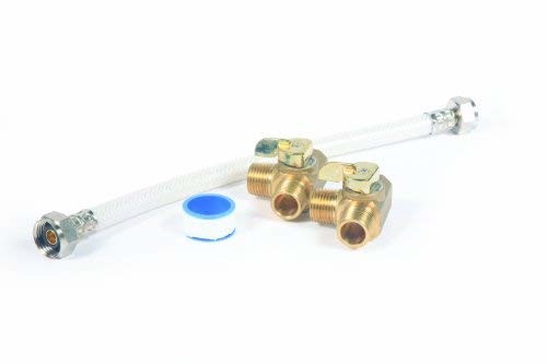 Camco 35953 8" Permanent By-Pass Kit with Brass Valves
