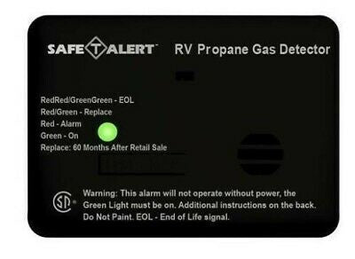 Safe-T-Alert 20-441-P-BL Mini Black Surface Mount Propane Gas Alarm