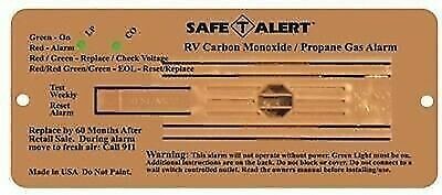 Flush Mount Propane/Carbon Monoxide Gas Alarm | Safe-T-Alert | 35-742-BR