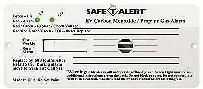 Flush Mount Propane/Carbon Monoxide Gas Alarm | Safe- T-Alert | 35-742-WT