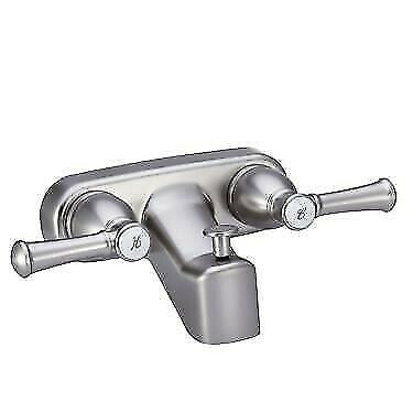 Dura Faucet DF-SA110L-SN RV Tub & Shower Faucet Valve Diverter with Hot/Cold Handles (Brushed Satin Nickel)