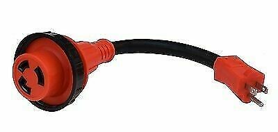 Valterra A10-1530D Mighty Cord 15AM-30AF Red Twist-Lock Adapter