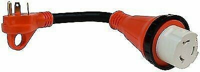 Valterra A10-3050HDVP Mighty Cord 30AM-50AF Red Twist-Lock Adapter