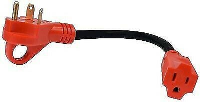 Valterra A10-3015 Mighty Cord 30AM-15AF Red Dogbone Adapter