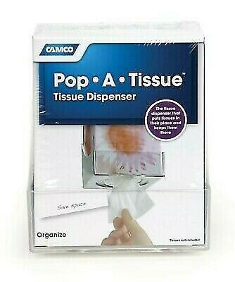 Camco 57101 Pop-A-Tissue Clear Tissue Dispenser