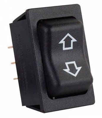 JR Products 12095 White Momentary Slide-Out High Current Motor Switch