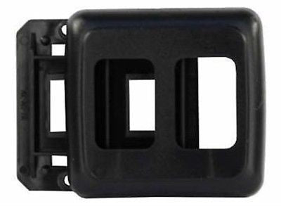 JR Products 12315 Black Double Switch Base and Face Plate