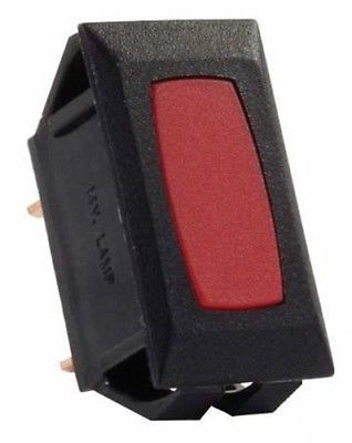 JR Products 12725 Red Indicator Light with Black Bezel