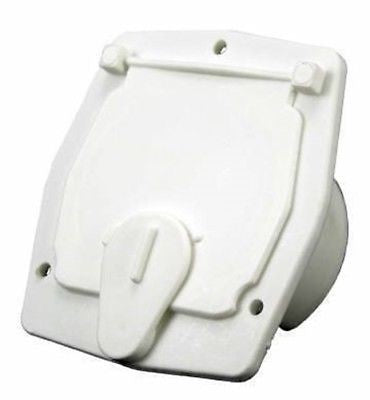 JR Products S-27-10-A White Economy Square Electric Cable Hatch