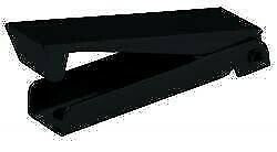 JR Products 10225 Black Square Baggage Door Catch - 2pk