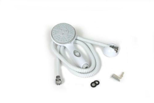 Camco 44023 High Flow Exterior White Shower Head with On/Off Switch