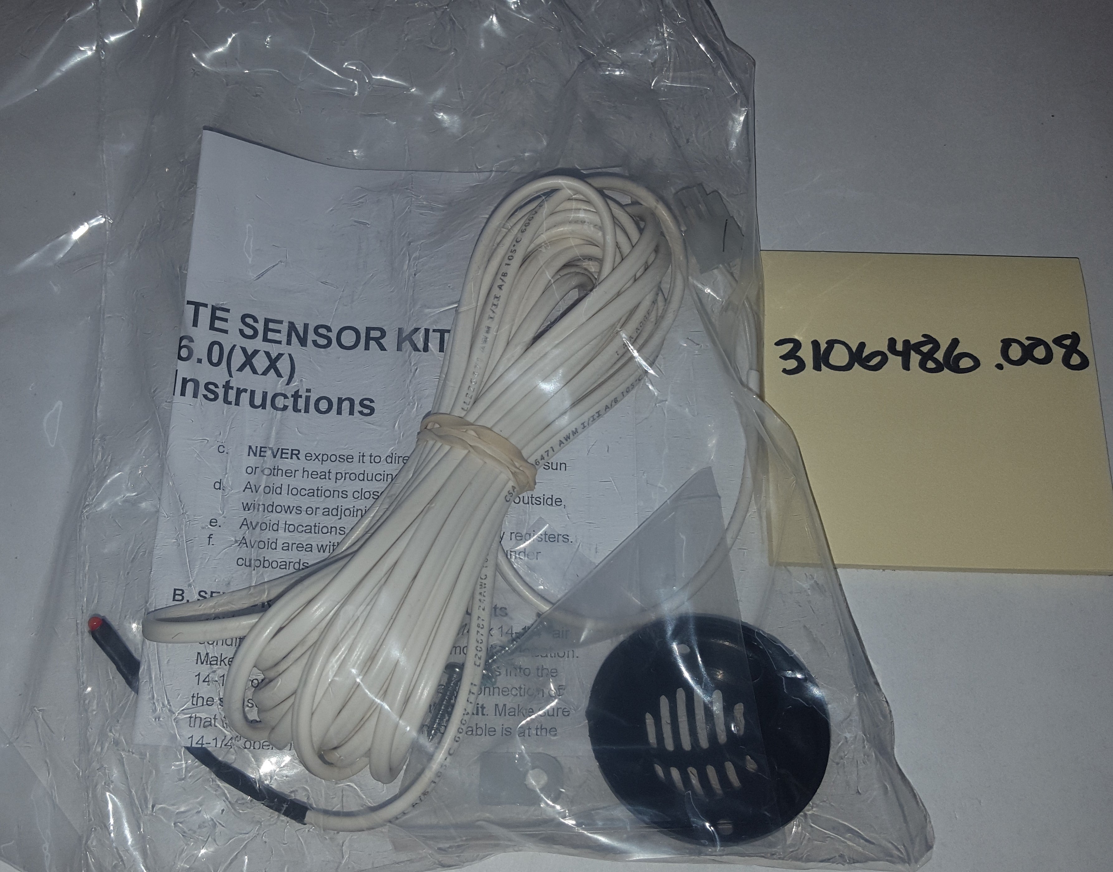 Dometic 3106486.008 Air Conditioner Temperature Remote Sensor Kit