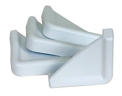 Camco 42193 Soft Flexible White Slide-Out Corner Guards - 4pk
