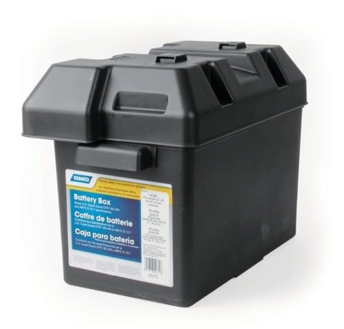 Camco 55362 7-1/4"W x 10-3/4"L Group 24 Standard Battery Box
