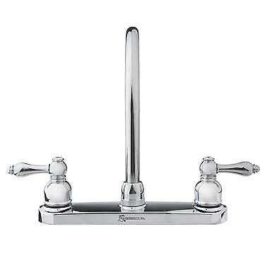 Dura Faucet (DF-NMK330-CP) Hi-Arc RV Kitchen Faucet - Chome Polished Replacement Faucet for Travel Trailers, RVs, 5th Wheels
