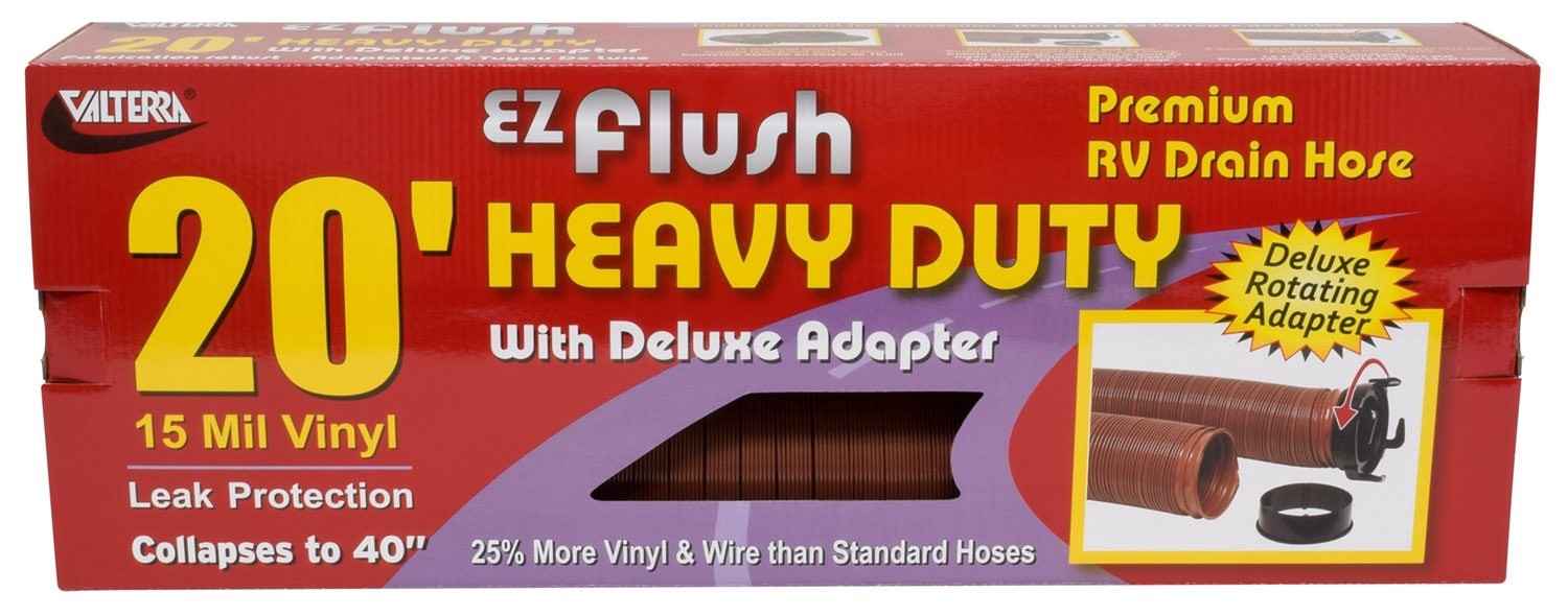 Valterra D04-0044 EZ Flush 20' 15 Mil Vinyl Heavy Duty Sewer Hose