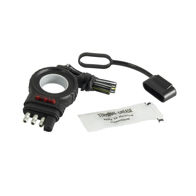 Husky 33065 Easy-Pull 4-Flat 12" LED Trailer Side Plug