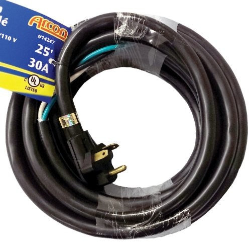 Arcon 14247 25' Black 30A RV Electrical Extension Cord