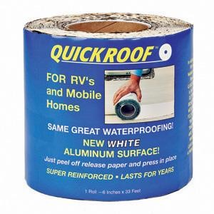 CoFair Products WQR6 Quick Roof 6" x 33.5' White EPDM Rubber Roof Tape