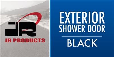 JR Products 620BKA Black Exterior Shower Replacement Door