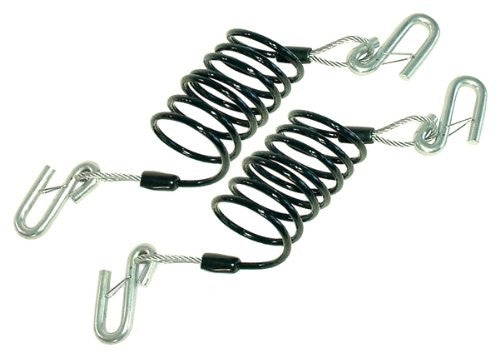 Demco 9523003 86" 7000lb Tow Bar Coiled Safety Cables - 2pk