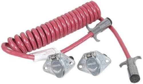 Demco 9523006 6-Way Round Towing Coiled Electrical Cable Kit