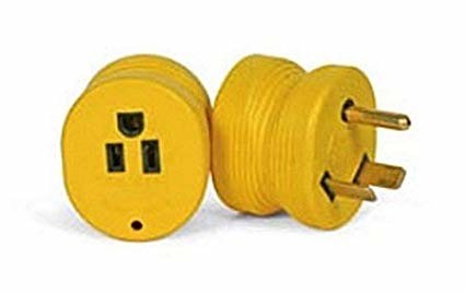 Camco 55232 PowerGrip 30A Male x 15A Female Electrical Adapter