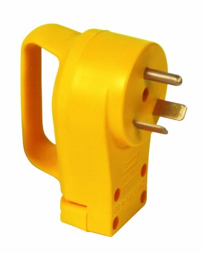 Camco 55242 PowerGrip 30A Male Electrical Cord Plug End with Handle