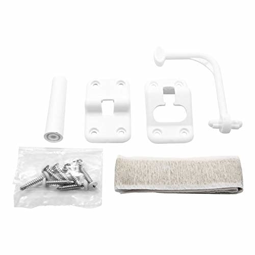 Camco 42373 White Plastic 90 Degree Door Holder Kit