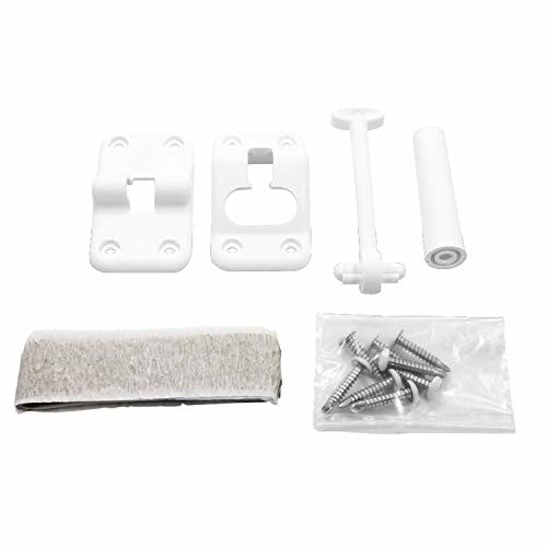 Camco 42383 White 3-1/2" Plastic Door Holder Kit