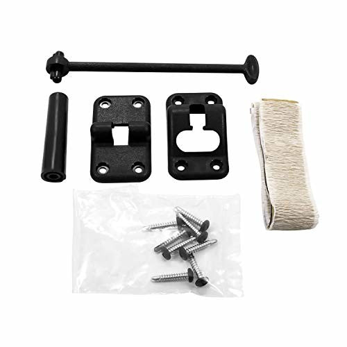 Camco 42396 Black 6" Plastic Door Holder Kit