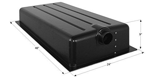 Icon 12369 ABS Plastic 25 Gallon Center End Drain Holding Tank with 1-1/4"