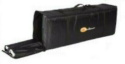 Faulkner 48829 14"H x 37-3/4"L Black Nylon Patio Mat Carrier Bag