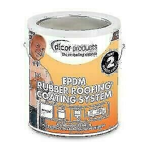 Dicor RP-CRC-1 EPDM White Acrylic Rubber Roof Coating System - 1 Gallon