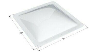 Icon 01857 26" x 26" White Polycarbonate Skylight with 4" Bubble - SL2222W