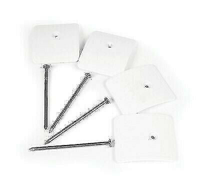 Camco 45631 White Patio Awning Mat Plastic Hold-down Anchors - 4pk