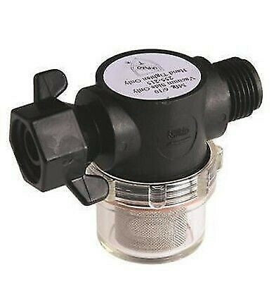 Shurflo 255-315 1/2" FPT Swivel x 1/2" MPT Twist-on Water Pump Strainer