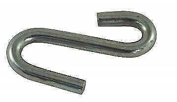 JR Products 01154 7/16" Zinc Plated Safety Chain S-Hook - 2pk