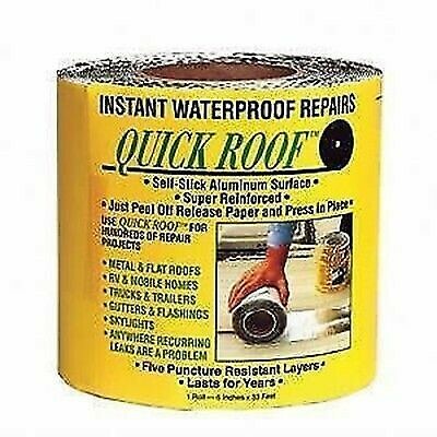 CoFair Products QR6 Quick Roof 6" x 33.5' Aluminum RV Roof Tape