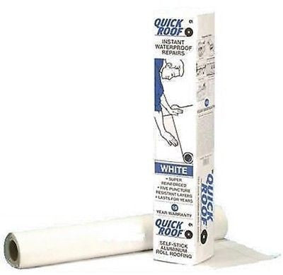 CoFair Products WQR36 Quick Roof 36" x 33.5' White Aluminum RV Roof Tape