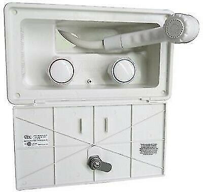 ITC 97023-A-D White Paintable Outside Shower Kit with Lock