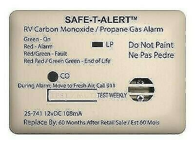Safe-T-Alert 25-741-WT Mini White Surface Mount CO/Propane Dual Gas Alarm