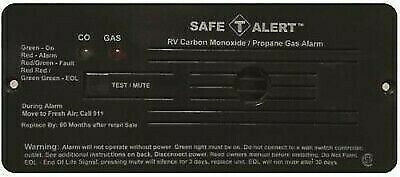 Flush Mount Propane/Carbon Monoxide Gas Alarm | Black | Safe-T-Alert | 35-742-BL