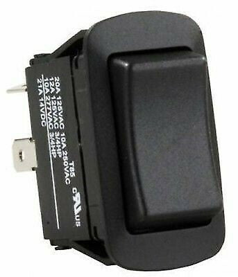 JR Products 13865 Black Water Resist. Mom-On/Off/ Mom-On Reversing Switch